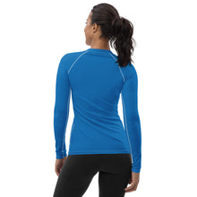 Effortless Elegance: Women's Solid Color Rash Guard - Azul Exclusive Long Sleeve Rash Guard Solid Color Swimwear Womens