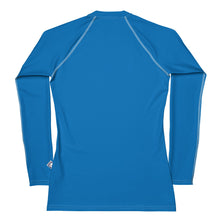 Effortless Elegance: Women's Solid Color Rash Guard - Azul Exclusive Long Sleeve Rash Guard Solid Color Swimwear Womens