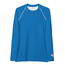 Effortless Elegance: Women's Solid Color Rash Guard - Azul Exclusive Long Sleeve Rash Guard Solid Color Swimwear Womens