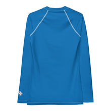 Effortless Elegance: Women's Solid Color Rash Guard - Azul Exclusive Long Sleeve Rash Guard Solid Color Swimwear Womens