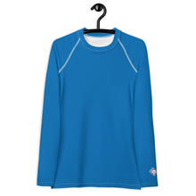 Effortless Elegance: Women's Solid Color Rash Guard - Azul Exclusive Long Sleeve Rash Guard Solid Color Swimwear Womens