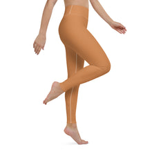 Effortless Movement: Women's Solid Color Yoga Pants - Raw Sienna Exclusive Leggings Solid Color Tights Womens