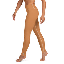 Effortless Movement: Women's Solid Color Yoga Pants - Raw Sienna Exclusive Leggings Solid Color Tights Womens