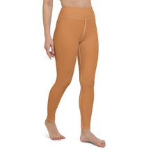 Effortless Movement: Women's Solid Color Yoga Pants - Raw Sienna Exclusive Leggings Solid Color Tights Womens