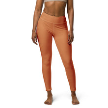 Effortless Movement: Women's Solid Color Yoga Pants - Raw Sienna Exclusive Leggings Solid Color Tights Womens