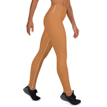 Effortless Movement: Women's Solid Color Yoga Pants - Raw Sienna Exclusive Leggings Solid Color Tights Womens