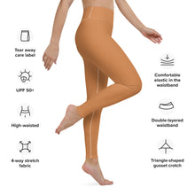 Effortless Movement: Women's Solid Color Yoga Pants - Raw Sienna Exclusive Leggings Solid Color Tights Womens
