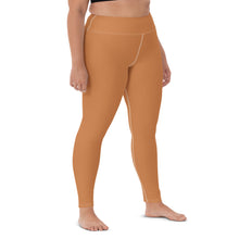 Effortless Movement: Women's Solid Color Yoga Pants - Raw Sienna Exclusive Leggings Solid Color Tights Womens