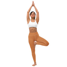 Effortless Movement: Women's Solid Color Yoga Pants - Raw Sienna Exclusive Leggings Solid Color Tights Womens