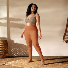 Effortless Movement: Women's Solid Color Yoga Pants - Raw Sienna Exclusive Leggings Solid Color Tights Womens