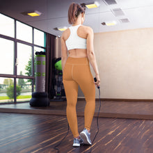 Effortless Movement: Women's Solid Color Yoga Pants - Raw Sienna Exclusive Leggings Solid Color Tights Womens