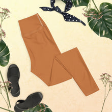 Effortless Movement: Women's Solid Color Yoga Pants - Raw Sienna Exclusive Leggings Solid Color Tights Womens