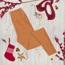Effortless Movement: Women's Solid Color Yoga Pants - Raw Sienna Exclusive Leggings Solid Color Tights Womens