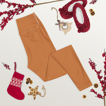 Effortless Movement: Women's Solid Color Yoga Pants - Raw Sienna Exclusive Leggings Solid Color Tights Womens