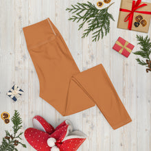 Effortless Movement: Women's Solid Color Yoga Pants - Raw Sienna Exclusive Leggings Solid Color Tights Womens