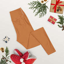 Effortless Movement: Women's Solid Color Yoga Pants - Raw Sienna Exclusive Leggings Solid Color Tights Womens