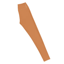 Effortless Movement: Women's Solid Color Yoga Pants - Raw Sienna Exclusive Leggings Solid Color Tights Womens