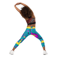 Elevate Your Girl's Active Style with Pop Art Inspired Yoga Pants 001 Dahlia Exclusive Girls Leggings