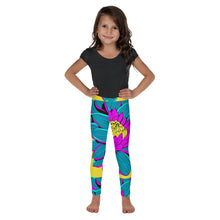 Elevate Your Girl's Active Style with Pop Art Inspired Yoga Pants 001 Dahlia Exclusive Girls Leggings