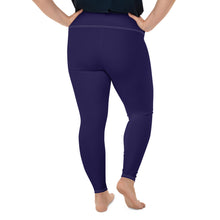 Elevate Your Workout: Women's Plus Size Solid Yoga Leggings - Midnight Blue Exclusive Leggings Plus Size Solid Color Tights Womens
