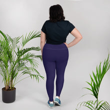 Elevate Your Workout: Women's Plus Size Solid Yoga Leggings - Midnight Blue Exclusive Leggings Plus Size Solid Color Tights Womens