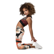 Embrace Nature's Beauty with Girls' Deer Forest Yoga Pants Deer Forest Exclusive Girls Kids Leggings