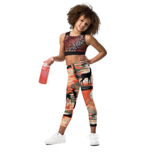 Embrace Nature's Beauty with Girls' Deer Forest Yoga Pants Deer Forest Exclusive Girls Kids Leggings