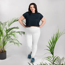 Empower Your Curves: Women's Plus Size Workout Leggings - Snow Exclusive Leggings Plus Size Solid Color Tights Womens