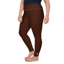 Empower Your Moves: Plus Size Solid Yoga Leggings for Women - Chocolate Exclusive Leggings Plus Size Solid Color Tights Womens