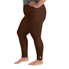 Empower Your Moves: Plus Size Solid Yoga Leggings for Women - Chocolate Exclusive Leggings Plus Size Solid Color Tights Womens