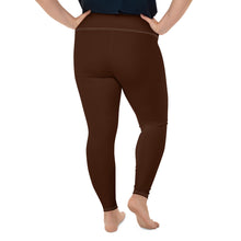 Empower Your Moves: Plus Size Solid Yoga Leggings for Women - Chocolate Exclusive Leggings Plus Size Solid Color Tights Womens