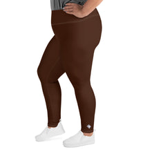 Empower Your Moves: Plus Size Solid Yoga Leggings for Women - Chocolate Exclusive Leggings Plus Size Solid Color Tights Womens