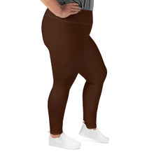 Empower Your Moves: Plus Size Solid Yoga Leggings for Women - Chocolate Exclusive Leggings Plus Size Solid Color Tights Womens
