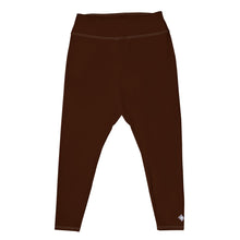 Empower Your Moves: Plus Size Solid Yoga Leggings for Women - Chocolate Exclusive Leggings Plus Size Solid Color Tights Womens