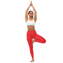 Everyday Comfort: Women's Solid Color Yoga Pants Leggings - Scarlet Exclusive Leggings Solid Color Tights Womens