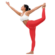 Everyday Comfort: Women's Solid Color Yoga Pants Leggings - Scarlet Exclusive Leggings Solid Color Tights Womens