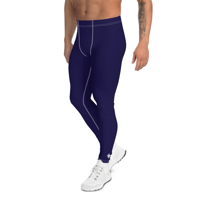 Everyday Essentials: Solid Color Leggings for Him - Midnight Blue Exclusive Leggings Mens Pants Solid Color trousers