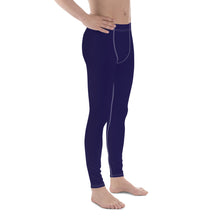 Everyday Essentials: Solid Color Leggings for Him - Midnight Blue Exclusive Leggings Mens Pants Solid Color trousers