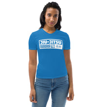 Exclusive Women's Jiu-Jitsu Rash Guard - Short Sleeve Fit for Active Athletes - Azul