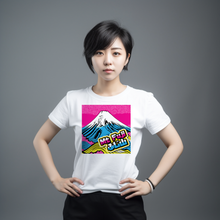Express Your Style with Mt Fuji Pop Art Women's V-Neck T-Shirts - Vibrant and Unique Designs 002 Athleisure Cotton Exclusive Fujisan Mt Fuji Tees V-neck Womens