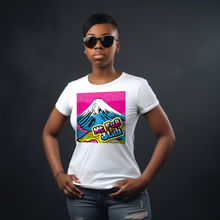 Express Your Style with Mt Fuji Pop Art Women's V-Neck T-Shirts - Vibrant and Unique Designs 002 Athleisure Cotton Exclusive Fujisan Mt Fuji Tees V-neck Womens