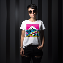 Express Your Style with Mt Fuji Pop Art Women's V-Neck T-Shirts - Vibrant and Unique Designs 002 Athleisure Cotton Exclusive Fujisan Mt Fuji Tees V-neck Womens