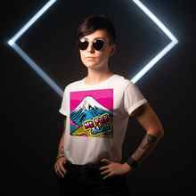Express Your Style with Mt Fuji Pop Art Women's V-Neck T-Shirts - Vibrant and Unique Designs 002 Athleisure Cotton Exclusive Fujisan Mt Fuji Tees V-neck Womens