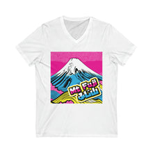 Express Your Style with Mt Fuji Pop Art Women's V-Neck T-Shirts - Vibrant and Unique Designs 002 Athleisure Cotton Exclusive Fujisan Mt Fuji Tees V-neck Womens