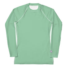 Fashion Meets Function: Women's Solid Color Rash Guard - Vista Blue Exclusive Long Sleeve Rash Guard Solid Color Swimwear Womens