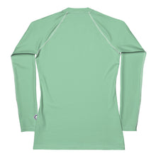 Fashion Meets Function: Women's Solid Color Rash Guard - Vista Blue Exclusive Long Sleeve Rash Guard Solid Color Swimwear Womens