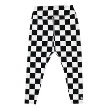 Fashionable Fitness: Women's Plus Size Checkered Leggings Athleisure Checkered Exclusive Leggings Plus Size Running Tights Womens