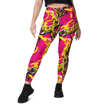 Fashionable Functionality: Women's Golden Chains 001 Mile After Mile Running Leggings with Pockets Exclusive Leggings Running Tights Womens