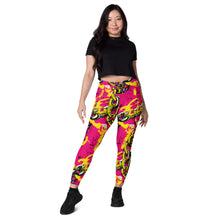 Fashionable Functionality: Women's Golden Chains 001 Mile After Mile Running Leggings with Pockets Exclusive Leggings Running Tights Womens