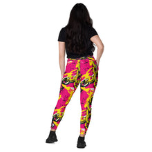 Fashionable Functionality: Women's Golden Chains 001 Mile After Mile Running Leggings with Pockets Exclusive Leggings Running Tights Womens